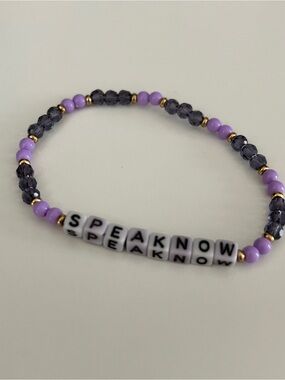 Taylor Swift Friendship Bracelet Multi-Color Letter & Bead Stackable Bracelets
